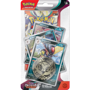 The Pokémon Company Pokemon Scarlet & Violet Obsidian Flames Premium Checklane Blister Kingambit