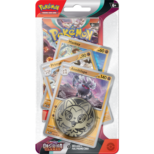 The Pokémon Company Pokemon Scarlet & Violet Obsidian Flames Premium Checklane Blister Annihilape The Pokémon Company Pokemon Scarlet & Violet Obsidian Flames Premium Checklane Blister Annihilape