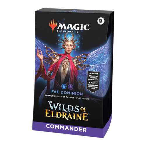 Magic The Gathering Wilds of Eldraine Commander Deck Fae Dominion MTG