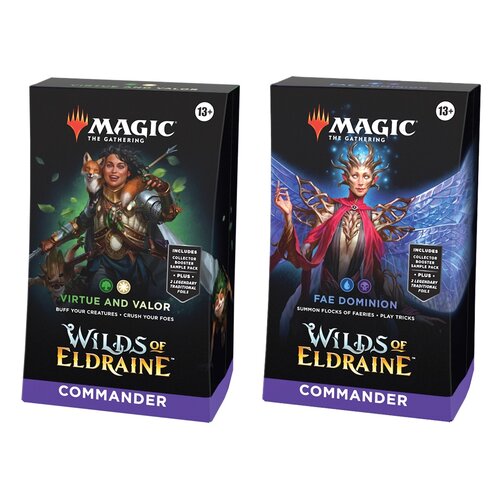 Magic The Gathering Wilds of Eldraine Commander Deck Set MTG (2 Decks) Magic The Gathering Wilds of Eldraine Commander Deck Set MTG (2 Decks)