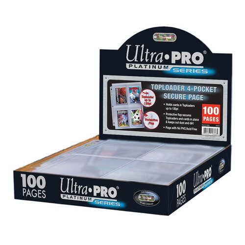 Ultra Pro Secure Platinum Pages for Toploaders Ultra Pro