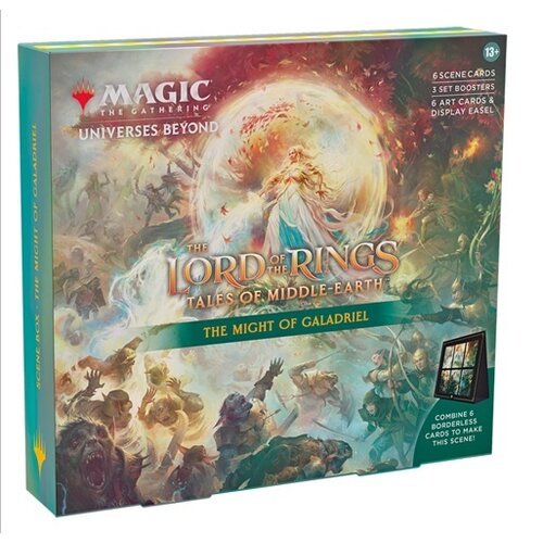 Magic The Gathering The Lord of the Rings: Tales of Middle Earth Scene Box - The Might of Galadriel (Damaged Box) Magic The Gathering The Lord of the Rings: Tales of Middle Earth Scene Box - The Might of Galadriel (Damaged Box)