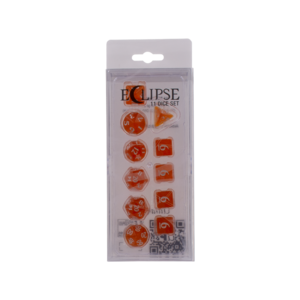 Ultra Pro Eclipse 11 Dice Set - Pumpkin Orange - Ultra Pro