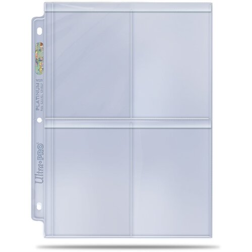 Ultra Pro 4-Pocket Toploader Size Secure Page Platinum Series Album Page