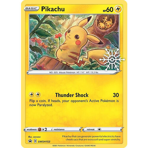 The Pokémon Company Pikachu Pokemon Promo Card SWSH153 (Holiday Calendar 2022) The Pokémon Company Pikachu Pokemon Promo Card SWSH153 (Holiday Calendar 2022)