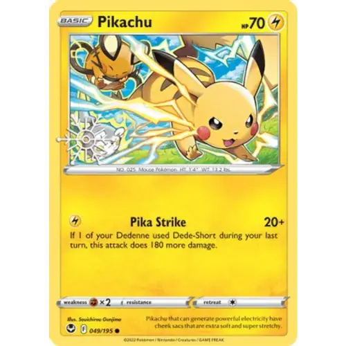 The Pokémon Company Pikachu Pokemon Promo Card 049/195 (Holiday Calendar 2023) The Pokémon Company Pikachu Pokemon Promo Card 049/195 (Holiday Calendar 2023)