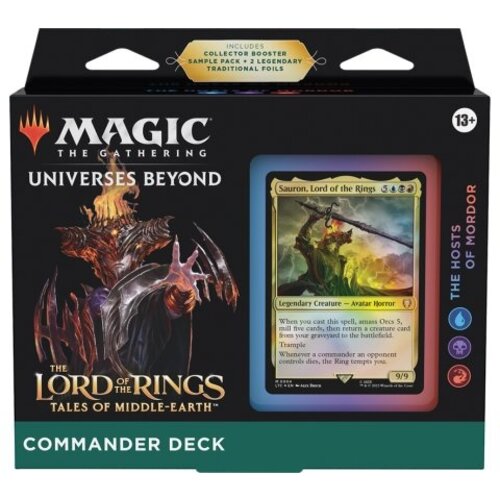 Magic The Gathering The Lord of the Rings: Tales of Middle Earth Commander Deck The Hosts of Mordor MTG Magic The Gathering The Lord of the Rings: Tales of Middle Earth Commander Deck The Hosts of Mordor MTG