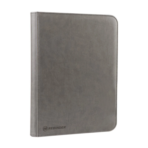 Toploader Binder Zipped 9-pocket Grey