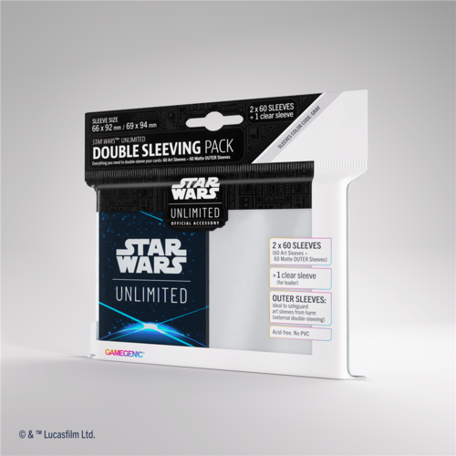 Gamegenic Star Wars Unlimited Double Sleeving Pack - Space Blue