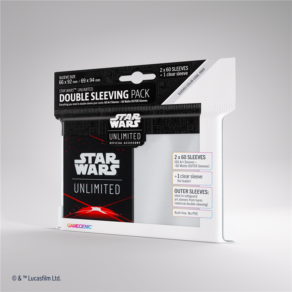 Star Wars Unlimited Double Sleeving Pack: Space Red, Accessories