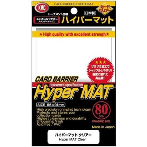 KMC KMC Sleeves Standard Hyper Mat Clear