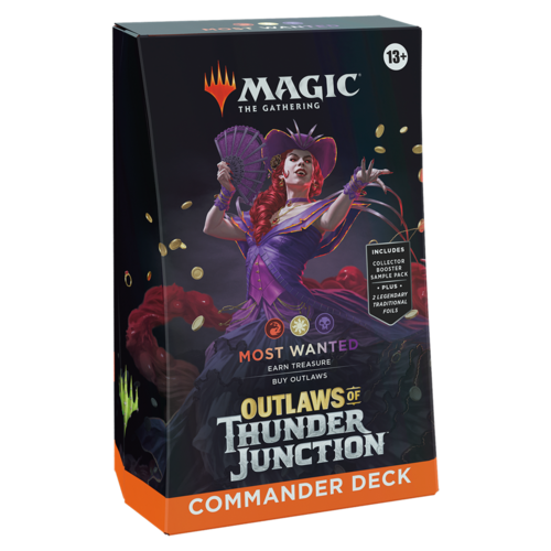 Magic The Gathering Outlaws of Thunder Junction Commander Deck Most Wanted MTG