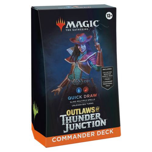 Magic The Gathering Outlaws of Thunder Junction Commander Deck Quick Draw MTG