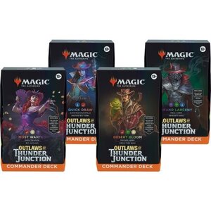 Magic The Gathering Outlaws of Thunder Junction Commander Deck Set MTG (4 Decks)