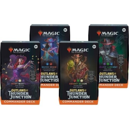 Magic The Gathering Outlaws of Thunder Junction Commander Deck Set MTG (4 Decks)