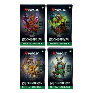 Magic The Gathering Bloomburrow Commander Deck Set MTG (4 Decks)