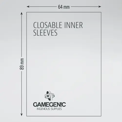 Gamegenic Gamegenic - Closable Inner Sleeves (100 Sleeves)