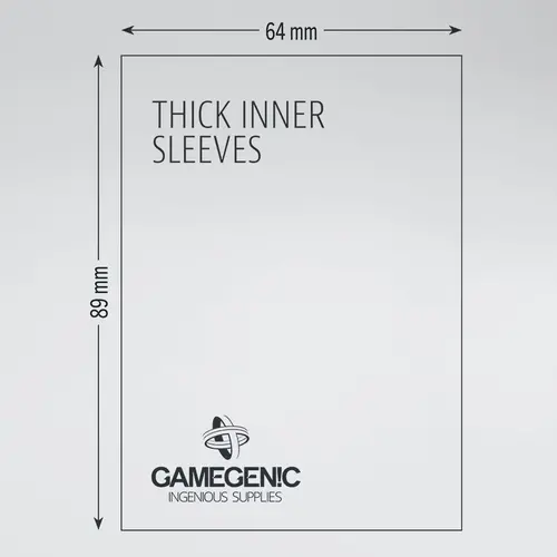 Gamegenic Gamegenic - Thick Inner Sleeves (50 Sleeves)