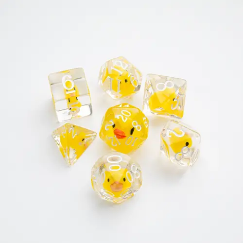 Gamegenic Gamegenic Embraced Series - Rubber Duck - RPG Dice Set (7pcs)