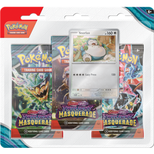 The Pokémon Company Pokemon Scarlet & Violet Twilight Masquerade 3-Booster Blister Snorlax