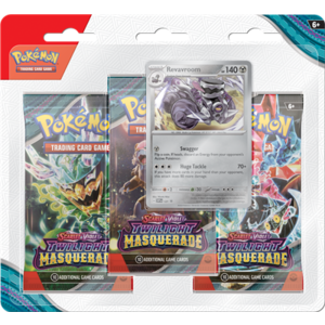 The Pokémon Company Pokemon Scarlet & Violet Twilight Masquerade 3-Booster Blister Revavroom