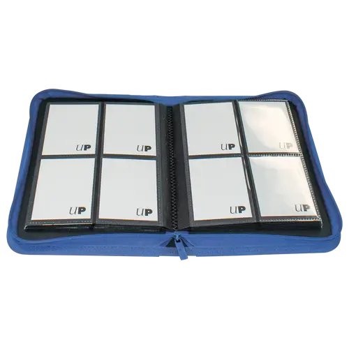 Ultra Pro 4-Pocket Zippered Pro Binder - Vivid Blue Ultra Pro