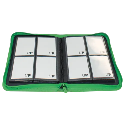 Ultra Pro 4-Pocket Zippered Pro Binder - Vivid Green Ultra Pro