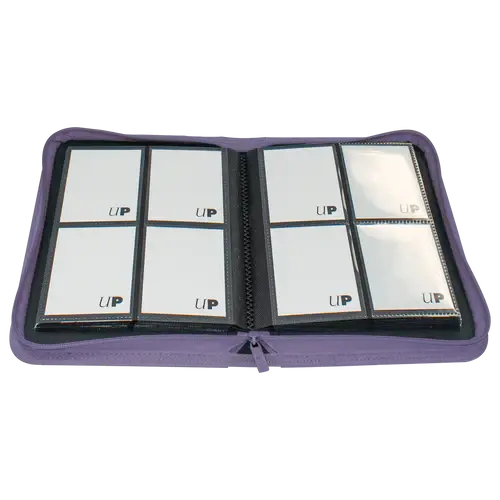 Ultra Pro 4-Pocket Zippered Pro Binder - Vivid Purple Ultra Pro