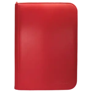 Ultra Pro 4-Pocket Zippered Pro Binder - Vivid Red Ultra Pro