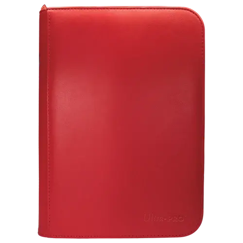 Ultra Pro 4-Pocket Zippered Pro Binder - Vivid Red Ultra Pro