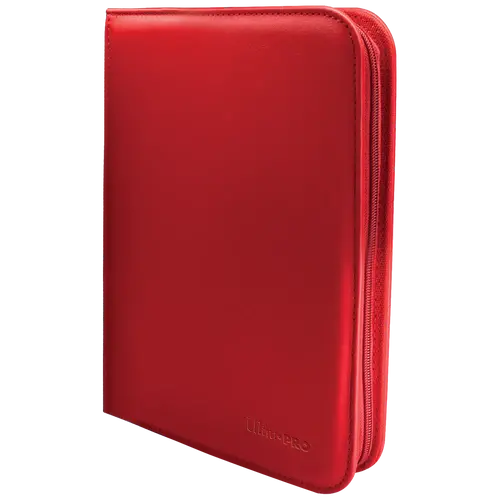 Ultra Pro 4-Pocket Zippered Pro Binder - Vivid Red Ultra Pro