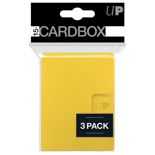 Ultra Pro Card Box 15+ Yellow - 3-Pack Ultra Pro