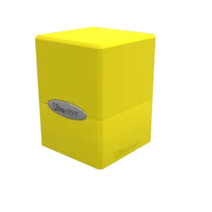 Ultra Pro Deck Box - Satin Cube - Lemon Yellow Ultra Pro