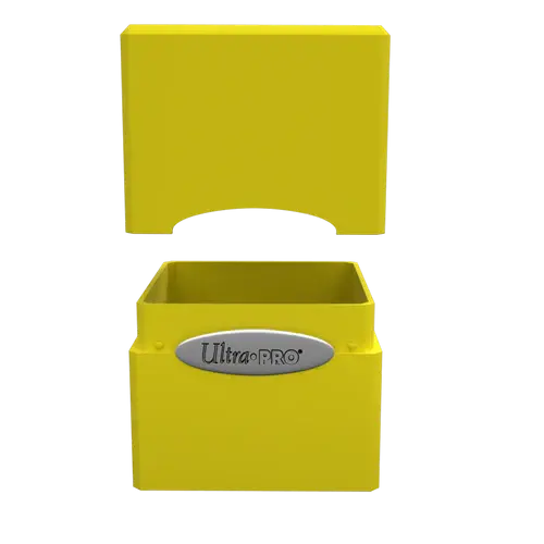 Ultra Pro Deck Box - Satin Cube - Lemon Yellow Ultra Pro