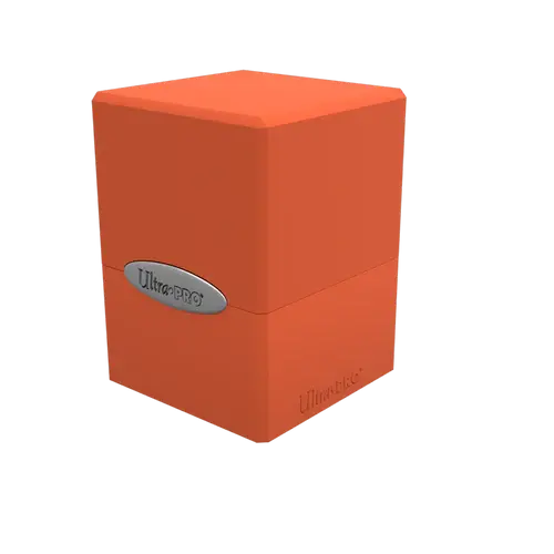 Ultra Pro Deck Box - Satin Cube - Pumpkin Orange Ultra Pro