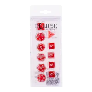 Ultra Pro Eclipse 11 Dice Set - Apple Red - Ultra Pro