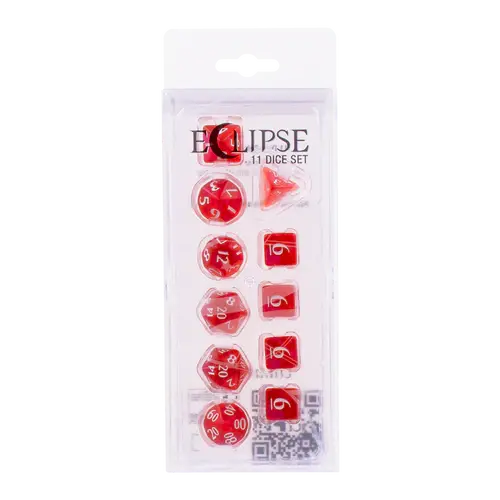 Ultra Pro Eclipse 11 Dice Set - Apple Red - Ultra Pro