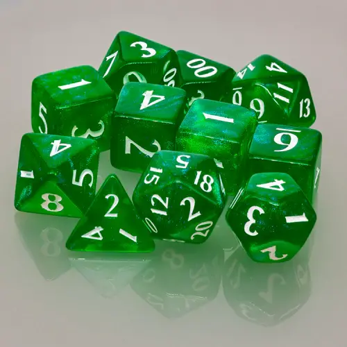 Ultra Pro Eclipse 11 Dice Set - Forest Green - Ultra Pro