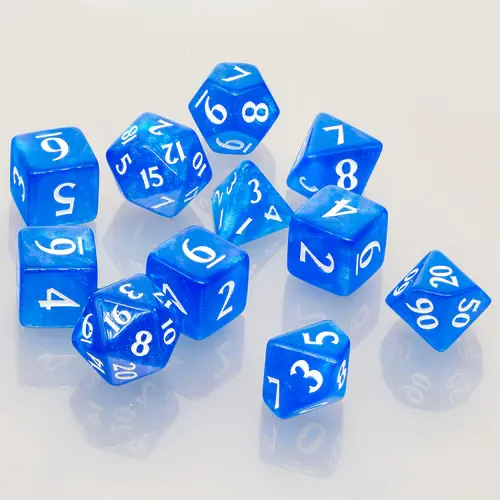 Ultra Pro Eclipse 11 Dice Set - Pacific Blue - Ultra Pro