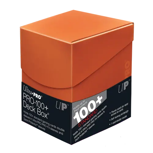 Ultra Pro Eclipse Deckbox 100+  Pumpkin Orange Ultra Pro