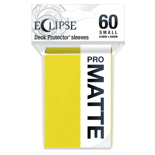 Ultra Pro Eclipse Small Matte Sleeves - Lemon Yellow Ultra Pro