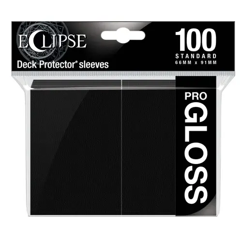 Ultra Pro Eclipse Standard Gloss Sleeves - Jet Black Ultra Pro