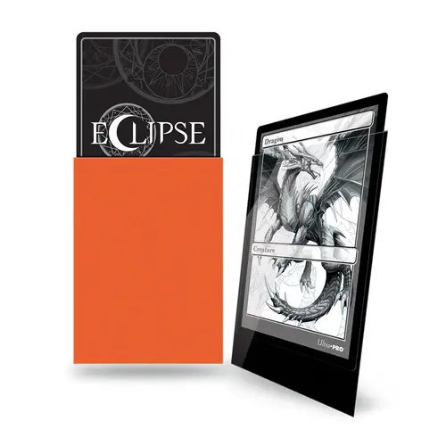 Ultra Pro Eclipse Standard Gloss Sleeves - Pumpkin Orange Ultra Pro