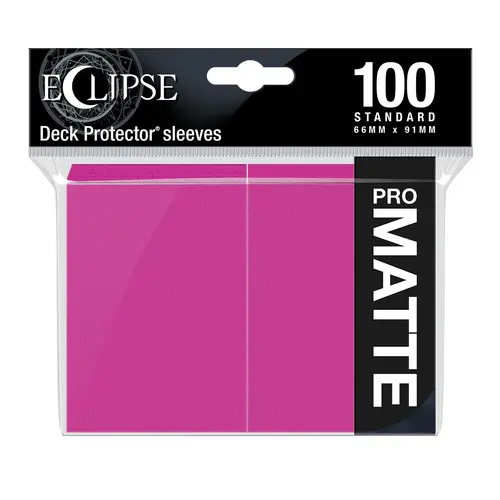 Ultra Pro Eclipse Standard Matte Sleeves - Hot Pink Ultra Pro