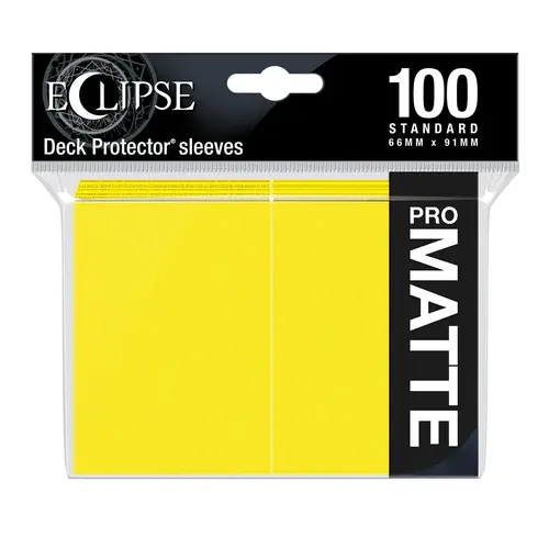 Ultra Pro Eclipse Standard Matte Sleeves - Lemon Yellow Ultra Pro