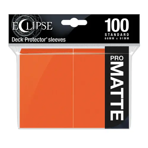 Ultra Pro Eclipse Standard Matte Sleeves - Pumpkin Orange Ultra Pro