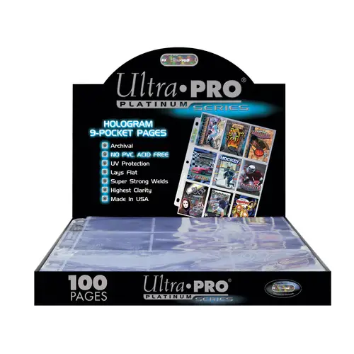 Ultra Pro Hologram Pages Platinum 9-Pocket Ultra Pro