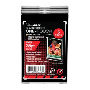 Ultra Pro One-Touch Magnetic Holder - 35pt - Black Border - 5 Pack Ultra Pro