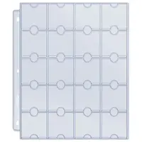 20-Pocket Platinum Page for Coins and Tokens Ultra Pro (10-pack)