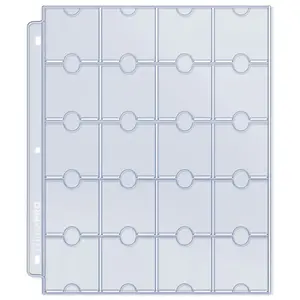 Ultra Pro 20-Pocket Platinum Page for Coins and Tokens Ultra Pro (10-pack)